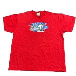 Vintage Blind Skateboards T-Shirt Men's Large Red Nunchucks  Graphics